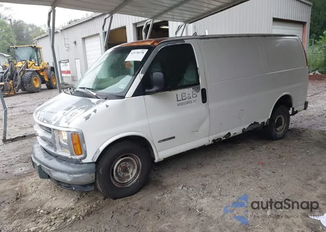 2000 Chevrolet Express из США, поврежденный, VIN 1GCFG25W6Y1148559